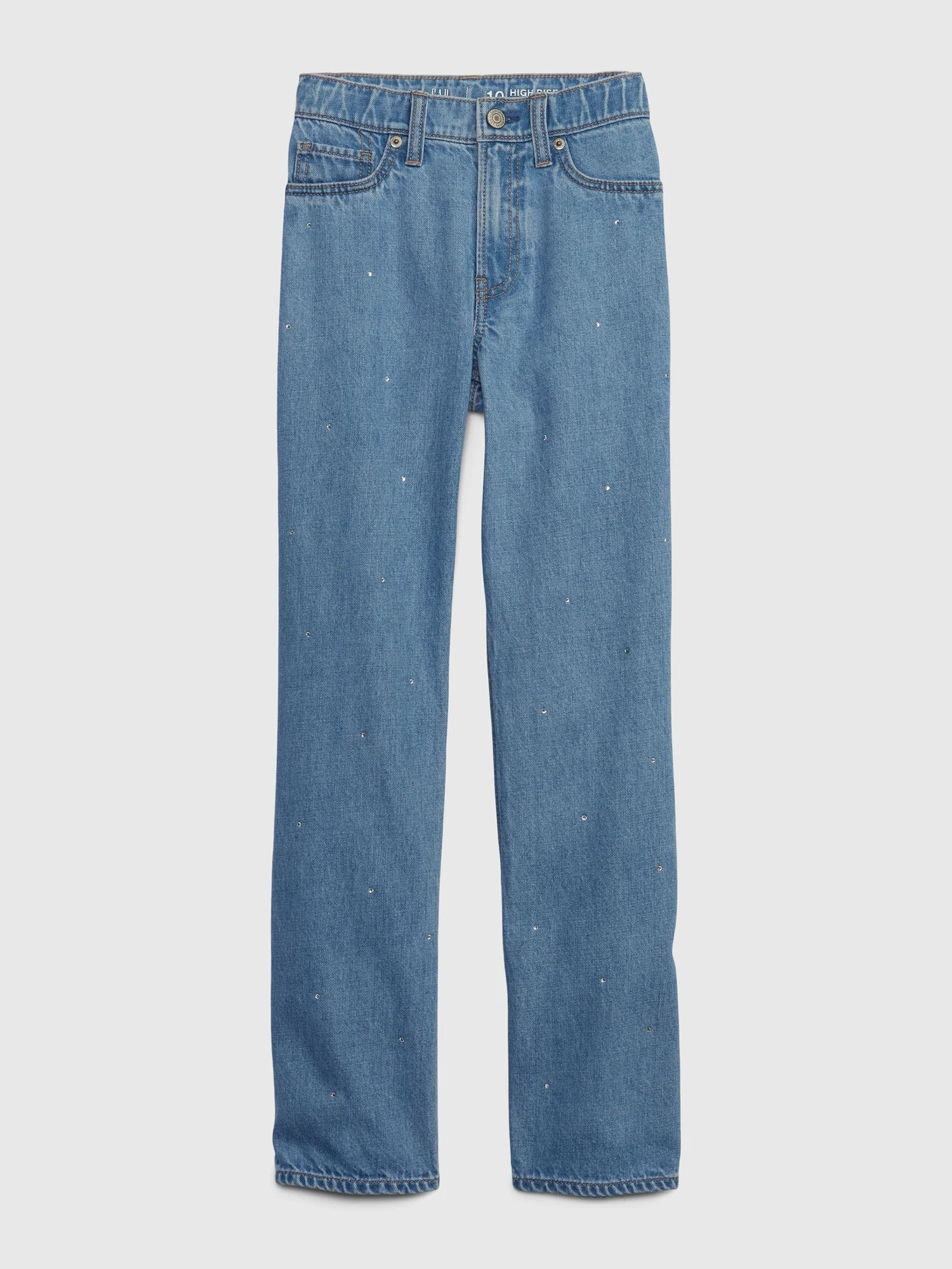 GAP Quần Jeans Dài Bé Gái - High Rise Loose
