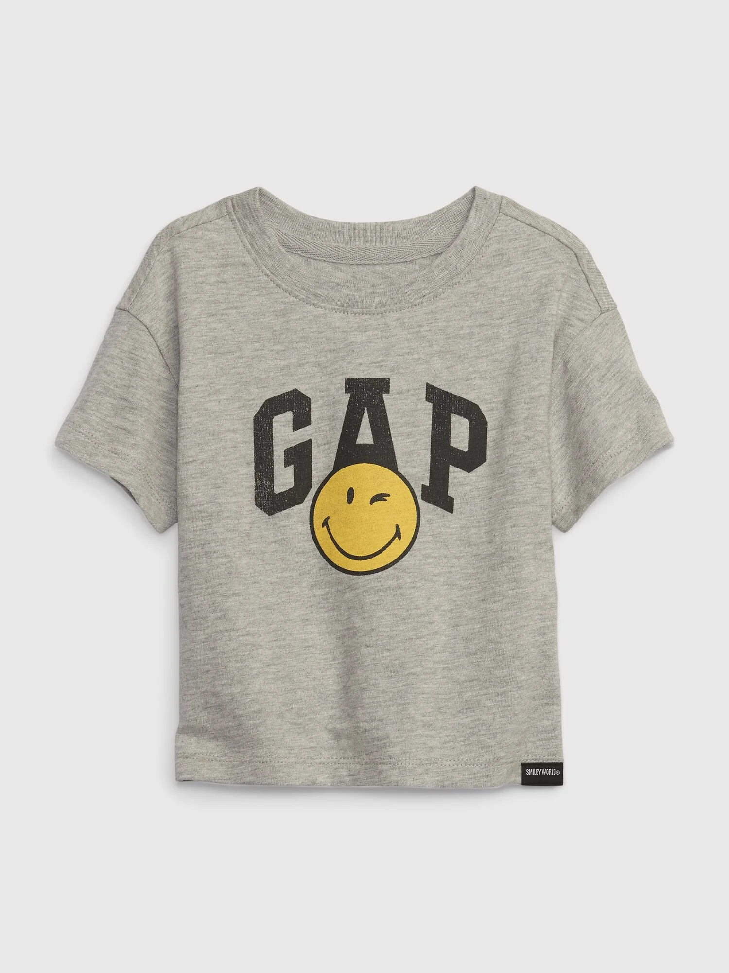 GAP Áo Thun Tay Ngắn Em Bé Gái Toddler - Logo Smiley Graphic