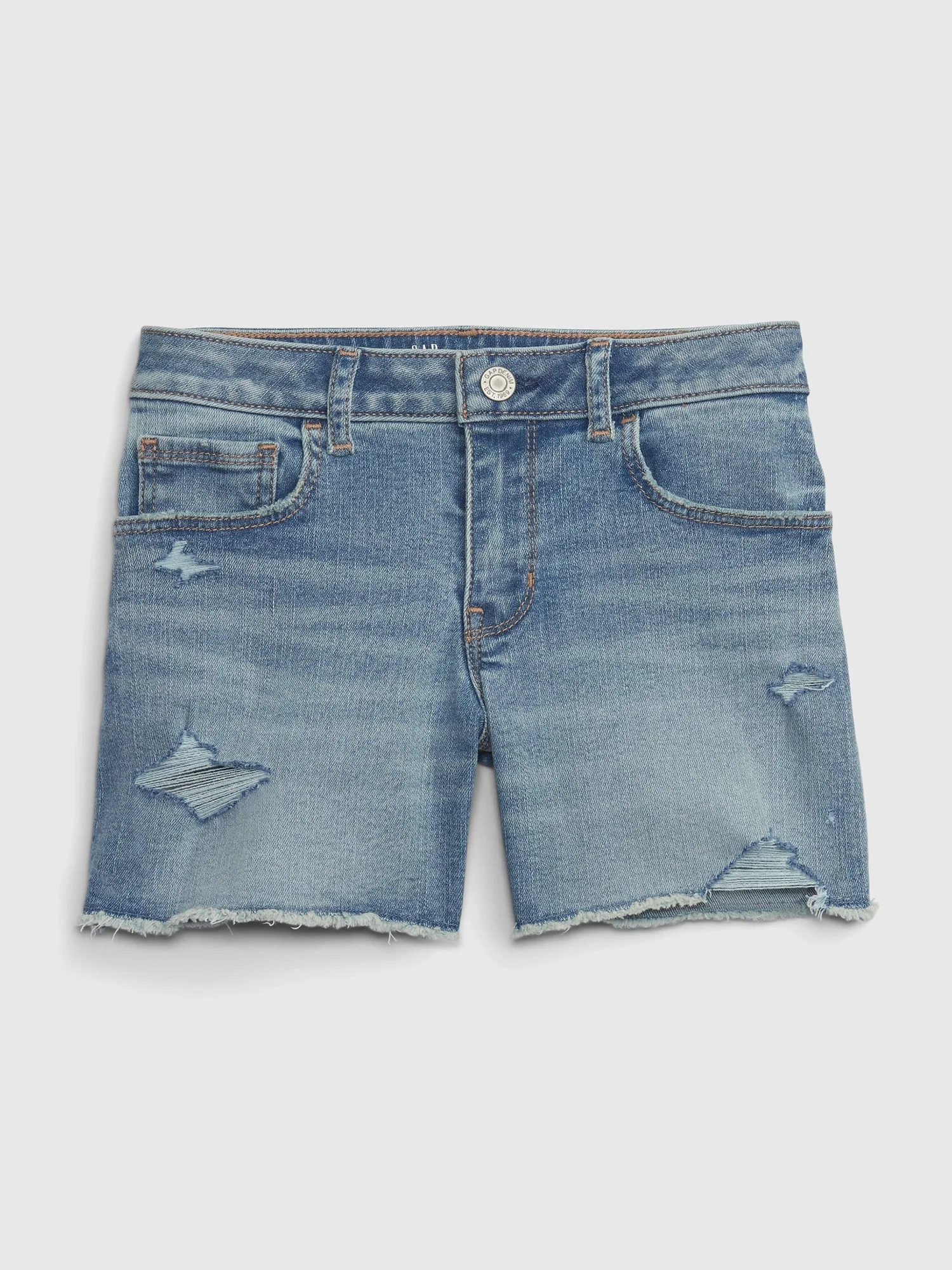 GAP Quần Short Jeans Bé Gái - Mid Rise