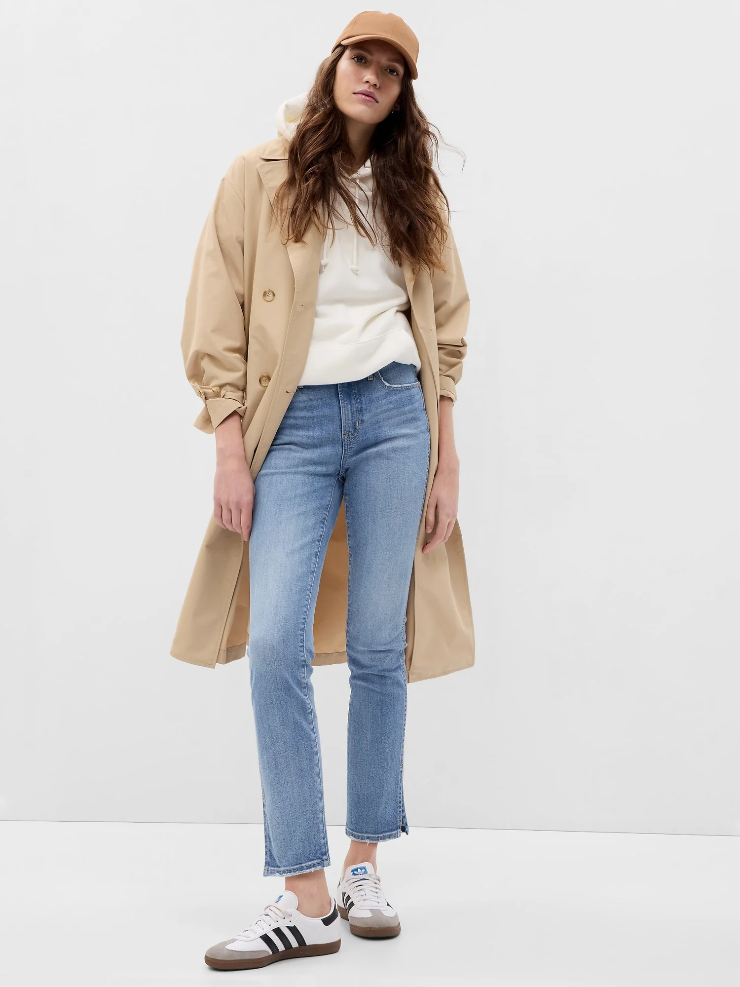 GAP Quần Jeans Dài Nữ - Mid Rise Vintage Slim