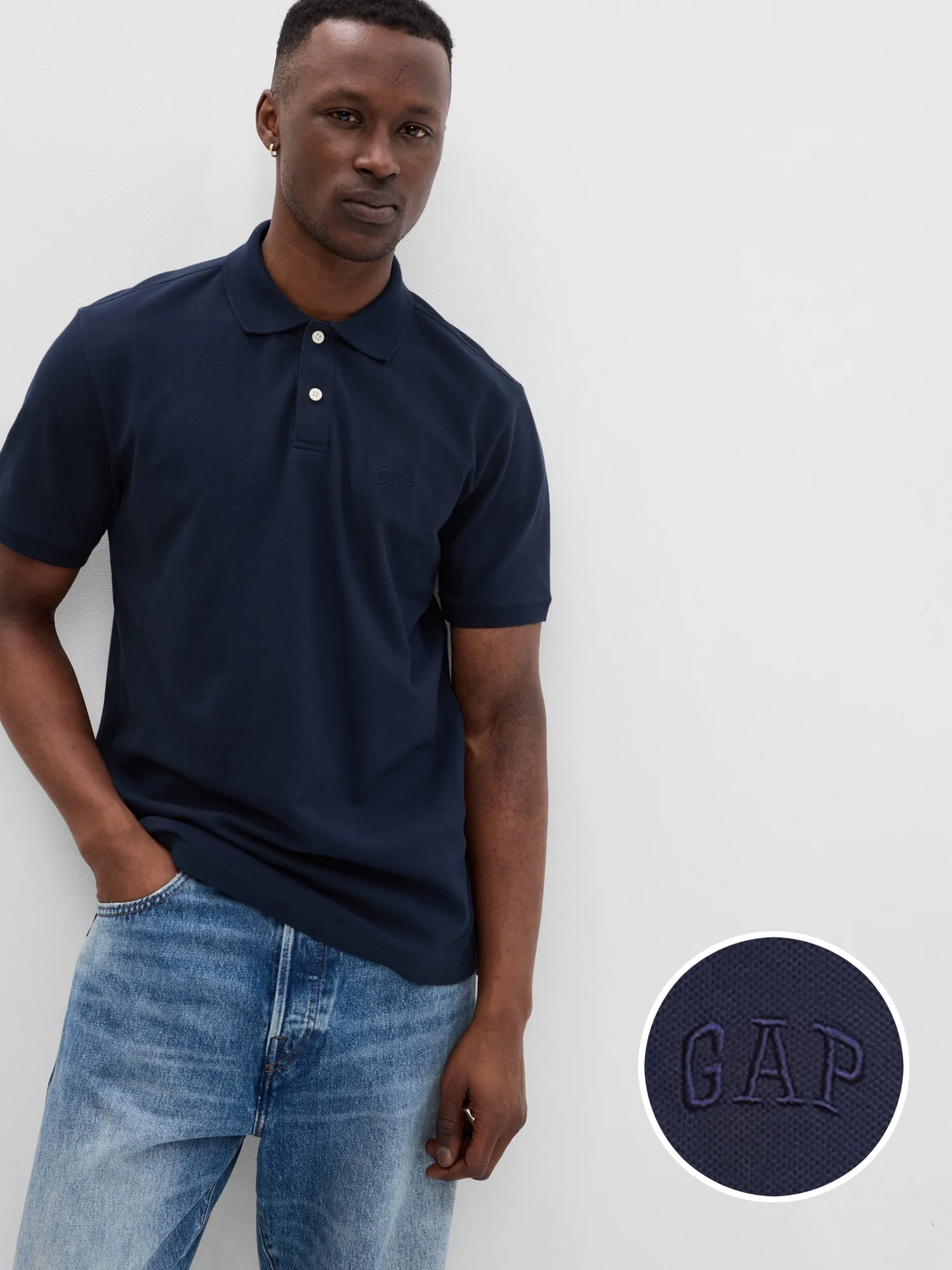 GAP Áo Polo Nam - Logo