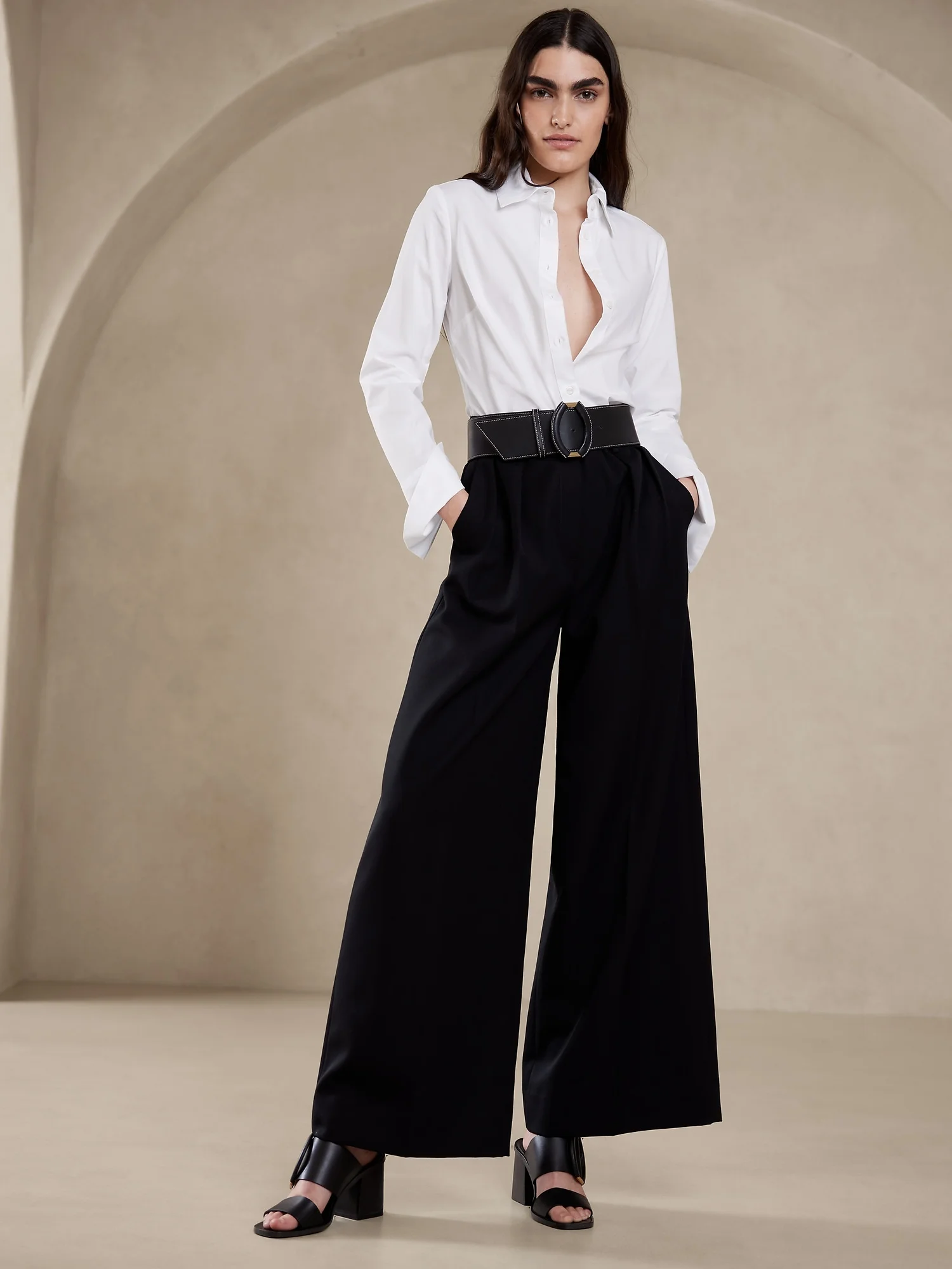 BANANA REPUBLIC Áo Sơ Mi Tay Dài Nữ Ls Long Cuff Riley