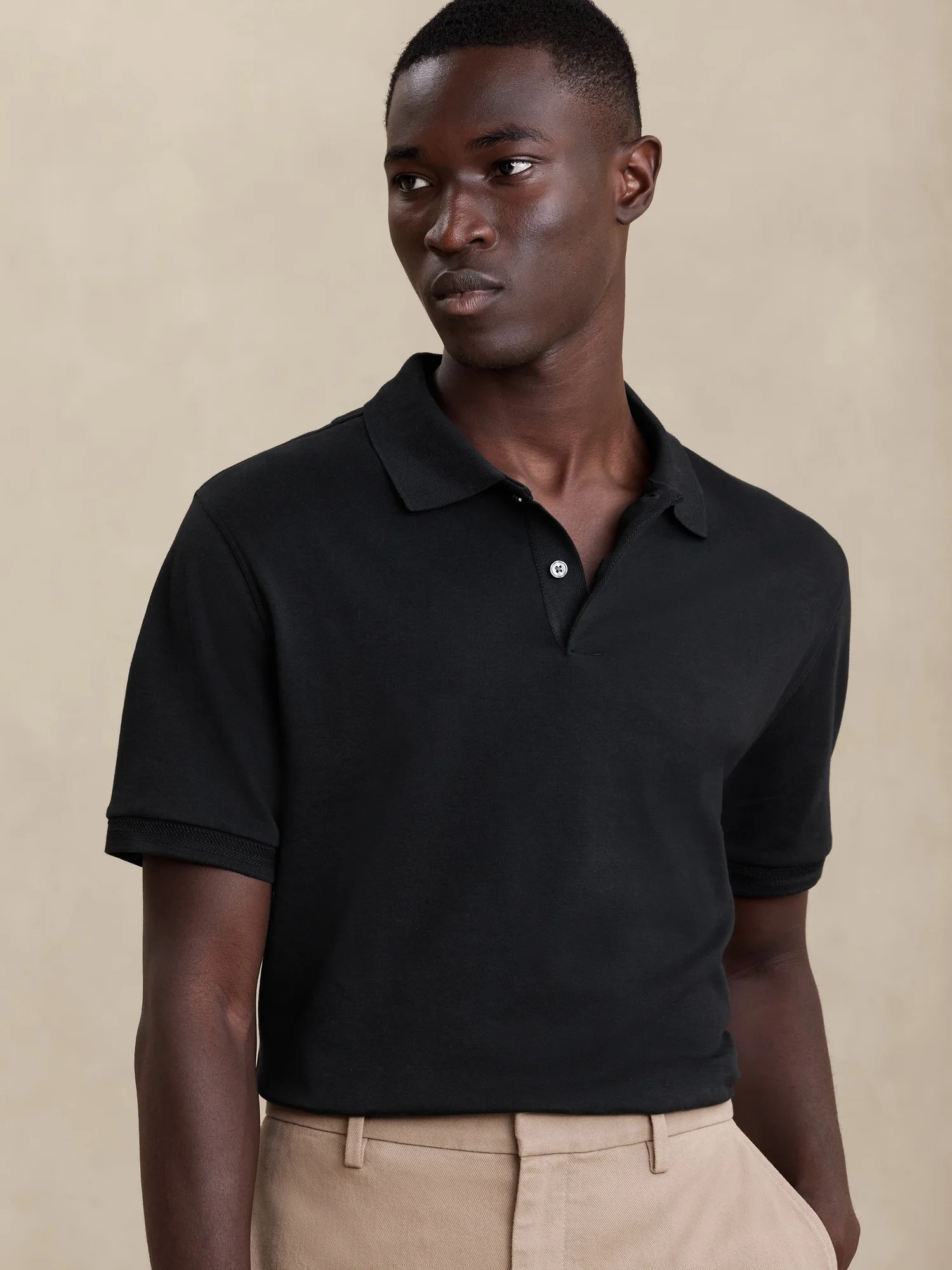 BANANA REPUBLIC Áo Thun Polo Nam Lux Touch Ss Polo
