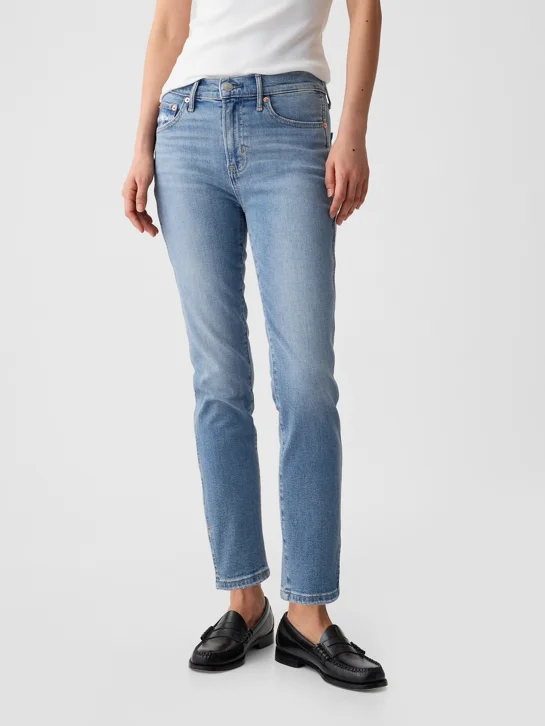 GAP Quần Jeans Dài Nữ - Denim Slim