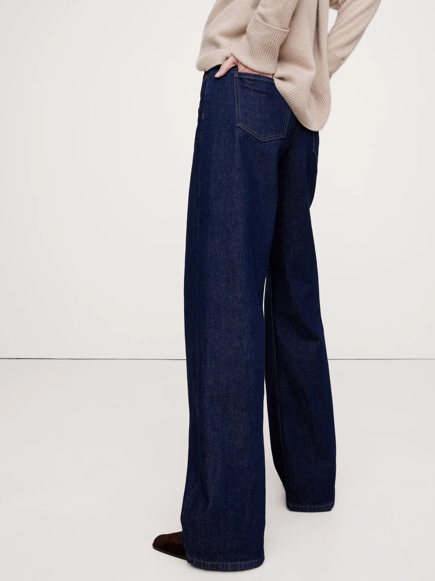 BANANA REPUBLIC Quần Jean Nữ Icon Wide Leg