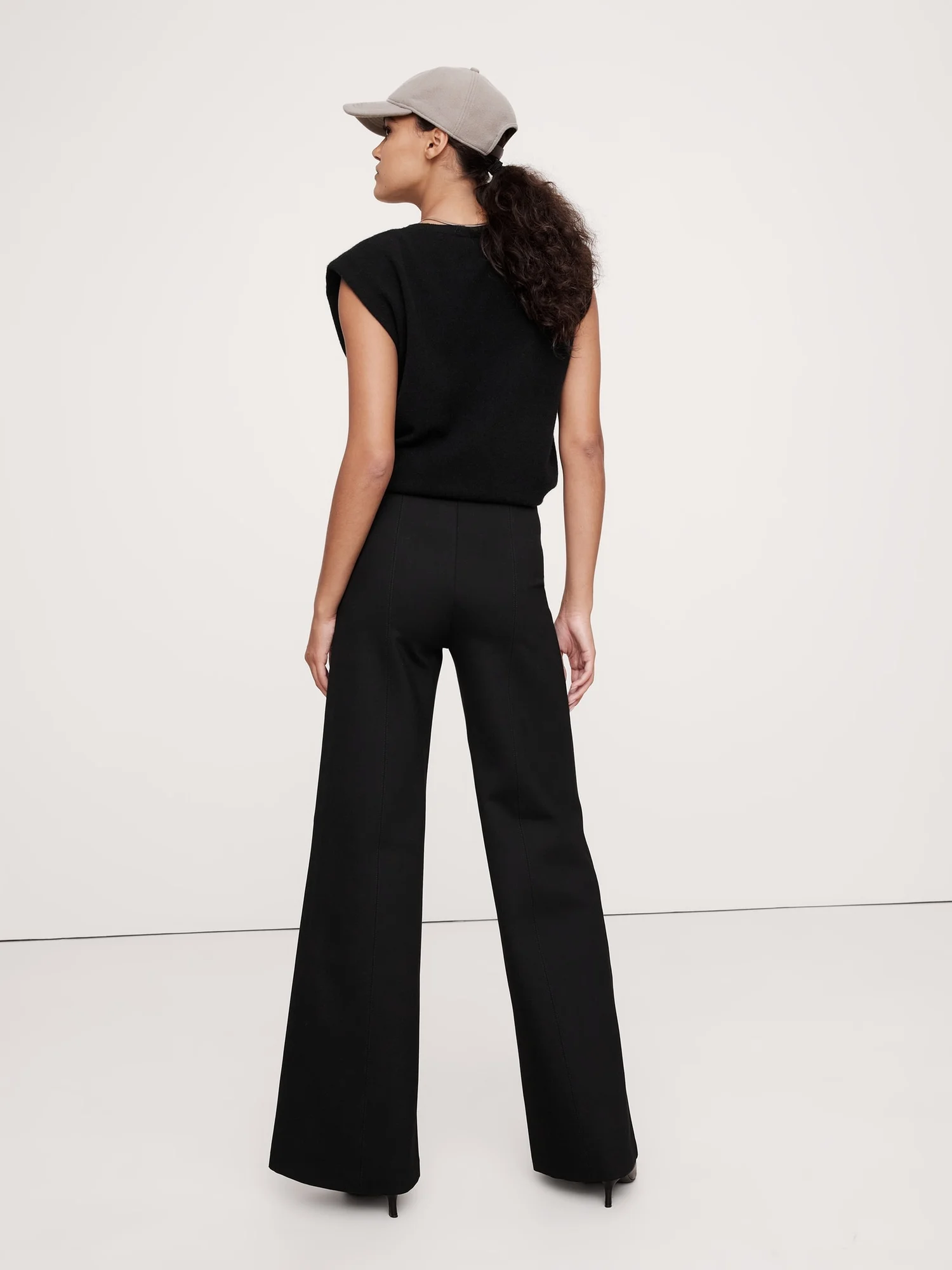 BANANA REPUBLIC Quần Dài Nữ Hr Wide Ponte
