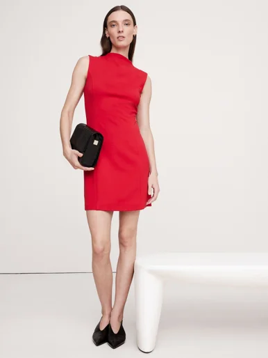 BANANA REPUBLIC Đầm Nữ Sl Mock Neck P