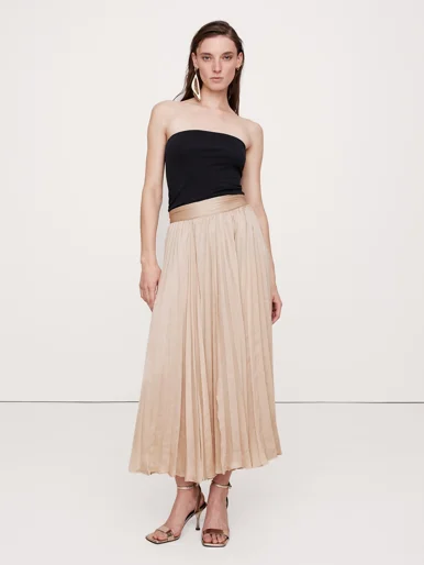 BANANA REPUBLIC Chân Váy Nữ Crinkle Pleate