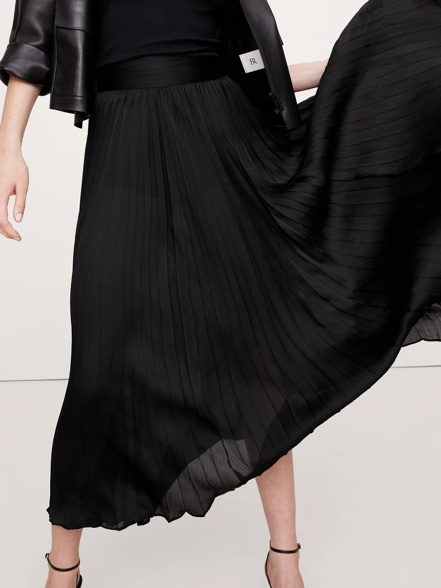 BANANA REPUBLIC Chân Váy Nữ Crinkle Pleate