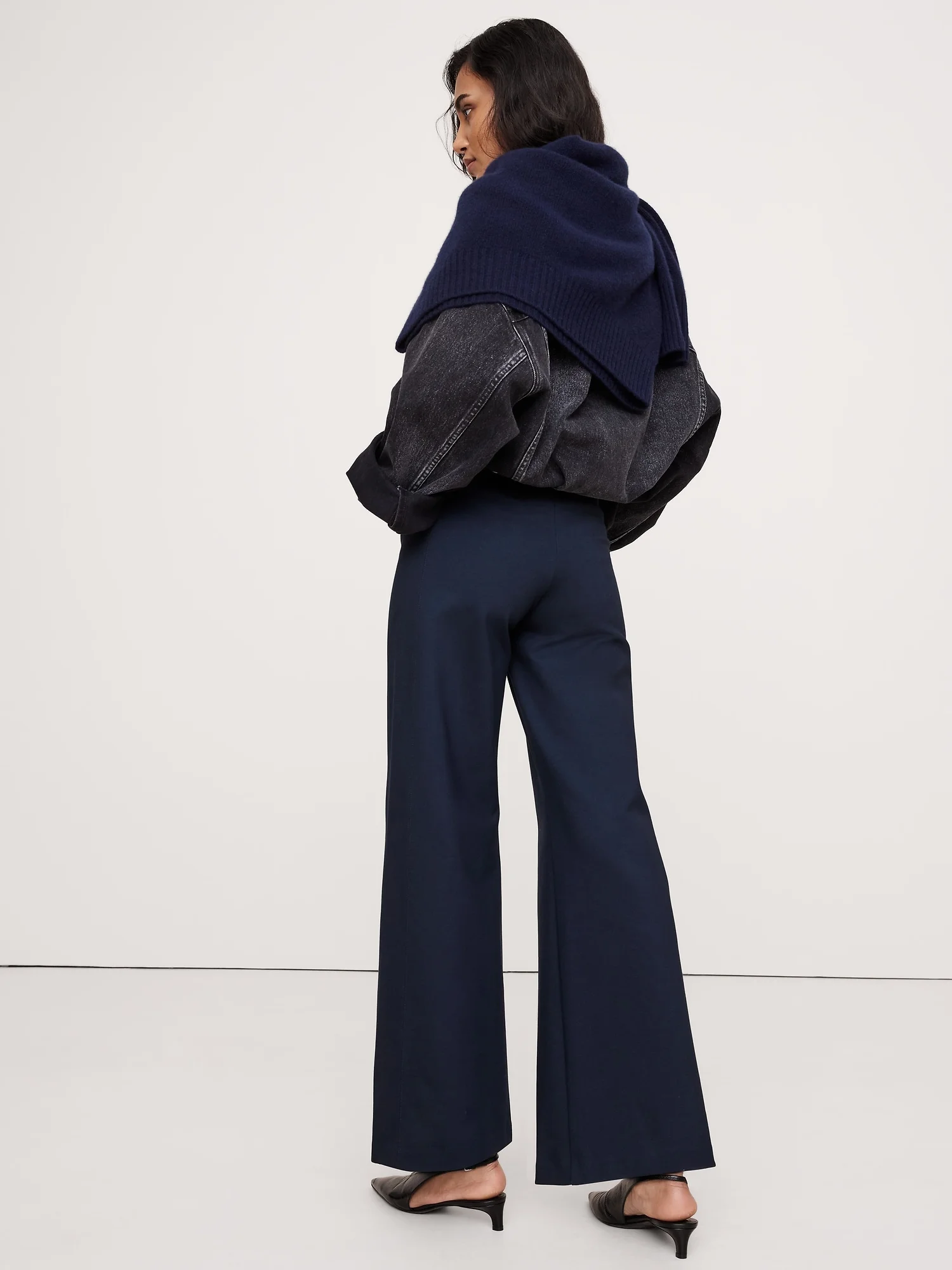 BANANA REPUBLIC Quần Dài Nữ Hr Ponte Wide