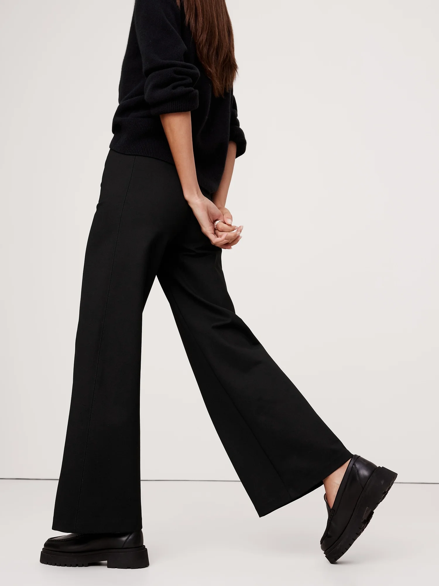 BANANA REPUBLIC Quần Dài Nữ Hr Ponte Wide