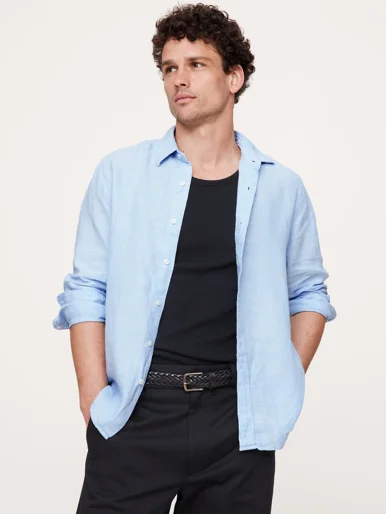 BANANA REPUBLIC Áo Sơ Mi Tay Dài Nam Ls Sl Casual L