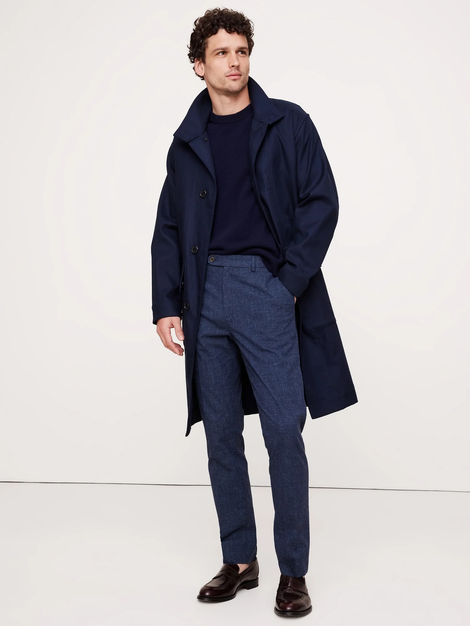 BANANA REPUBLIC Quần Dài Nam Slim Wrinkle-R