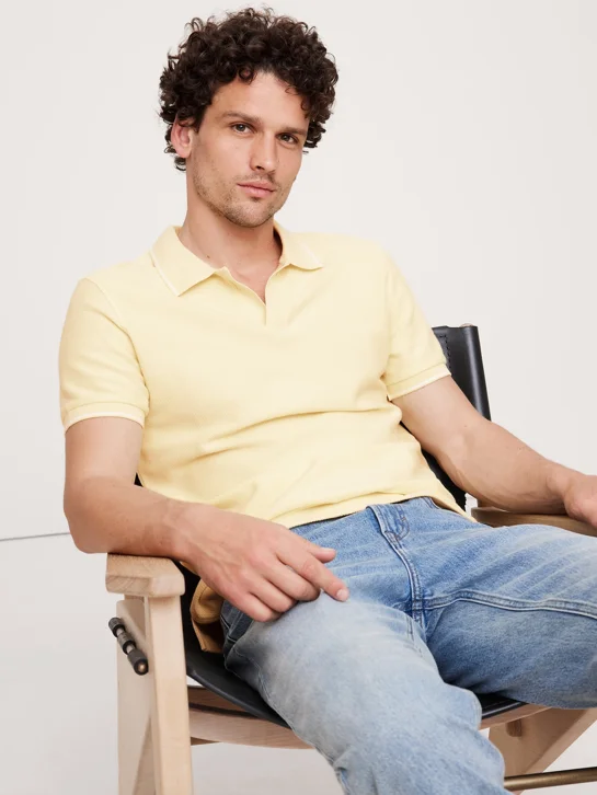 BANANA REPUBLIC Áo Thun Polo Nam Racking Jaquar