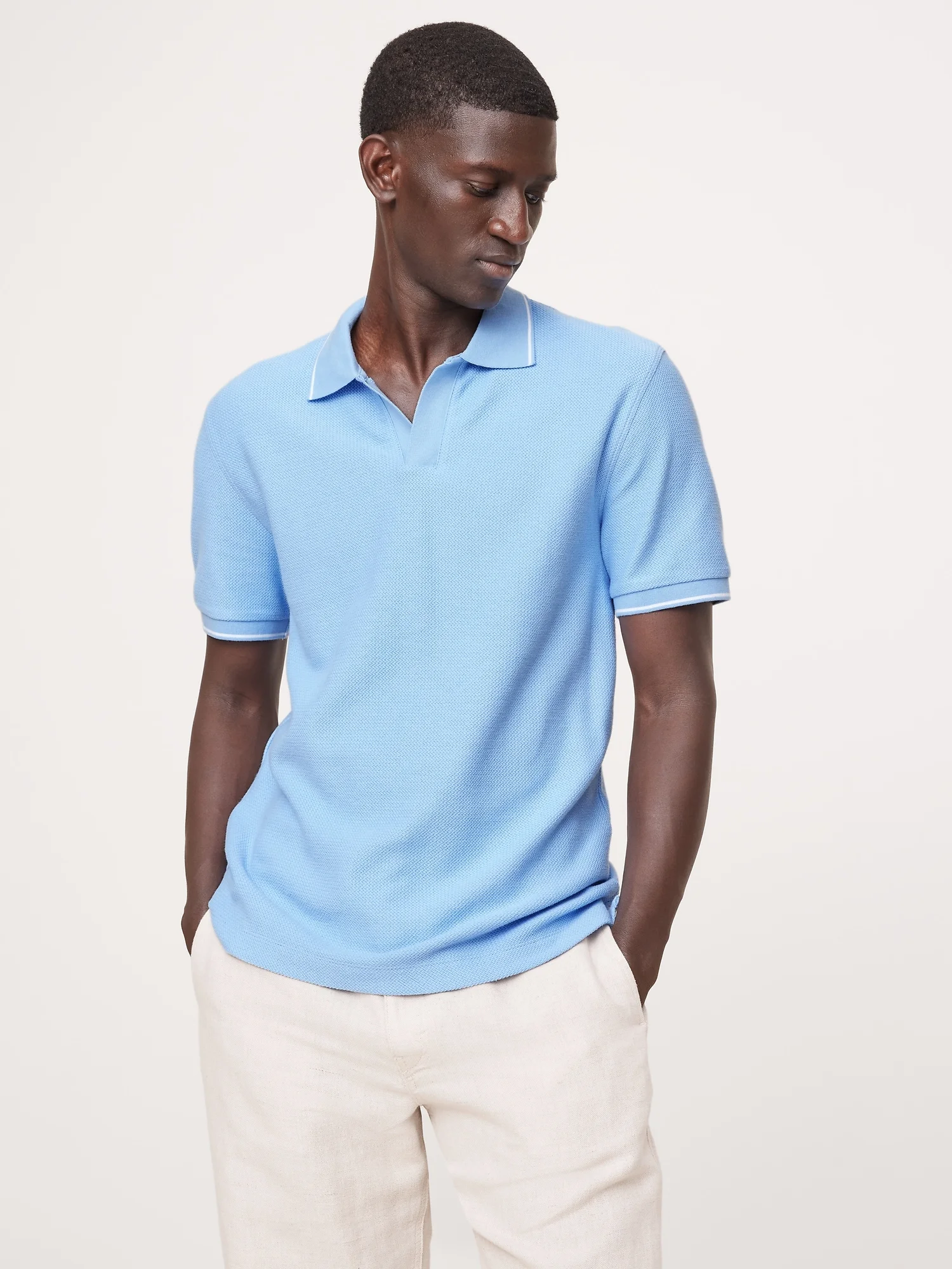 BANANA REPUBLIC Áo Thun Polo Nam Racking Jaquar