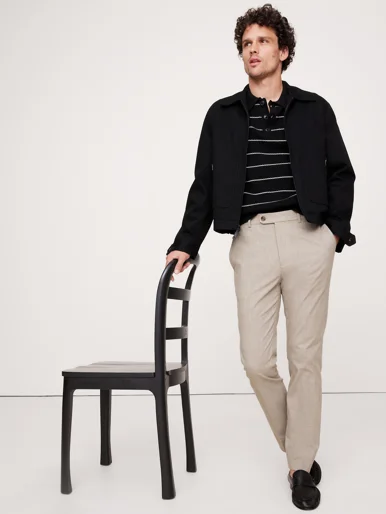 BANANA REPUBLIC Quần Dài Nam Slim Wrinkle-R