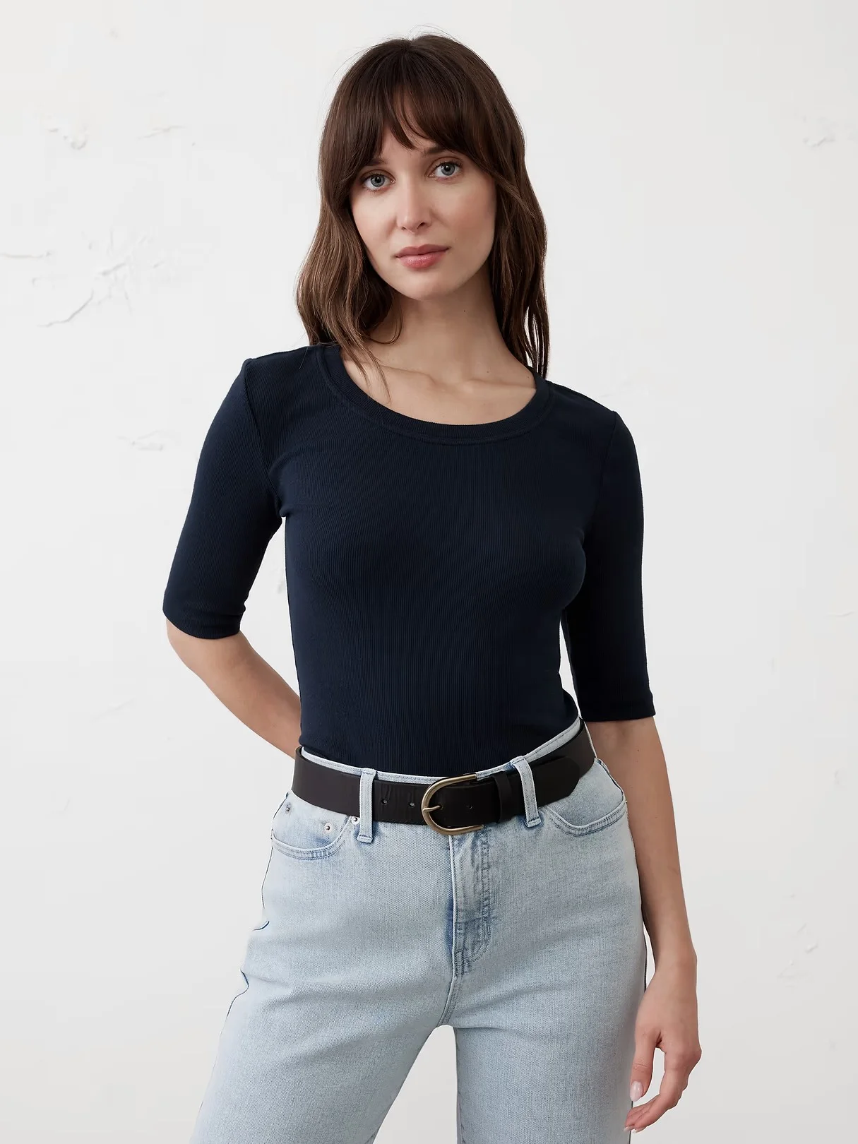BANANA REPUBLIC Áo Thun Nữ V Elbow Slv 2X