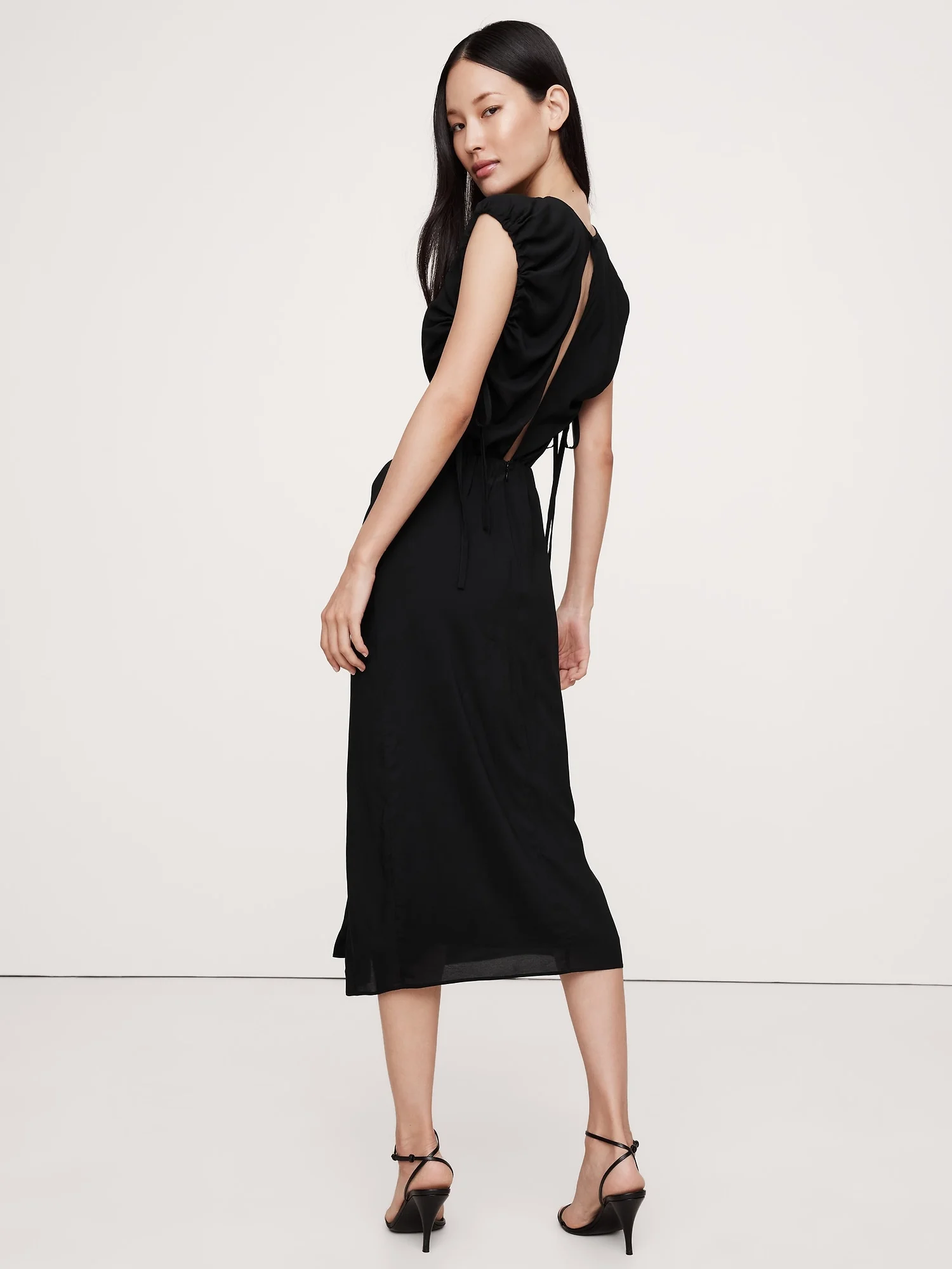 BANANA REPUBLIC Đầm Nữ Ss Wvn Cap Slv