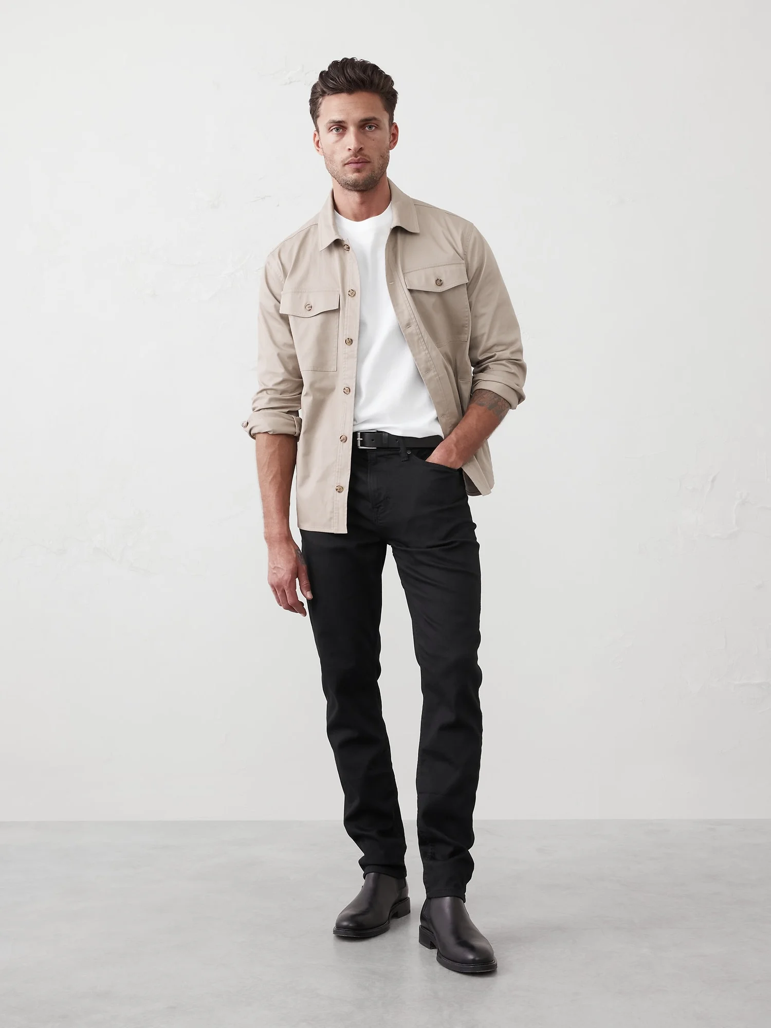 BANANA REPUBLIC Quần Jean Nam V Washwell Tra