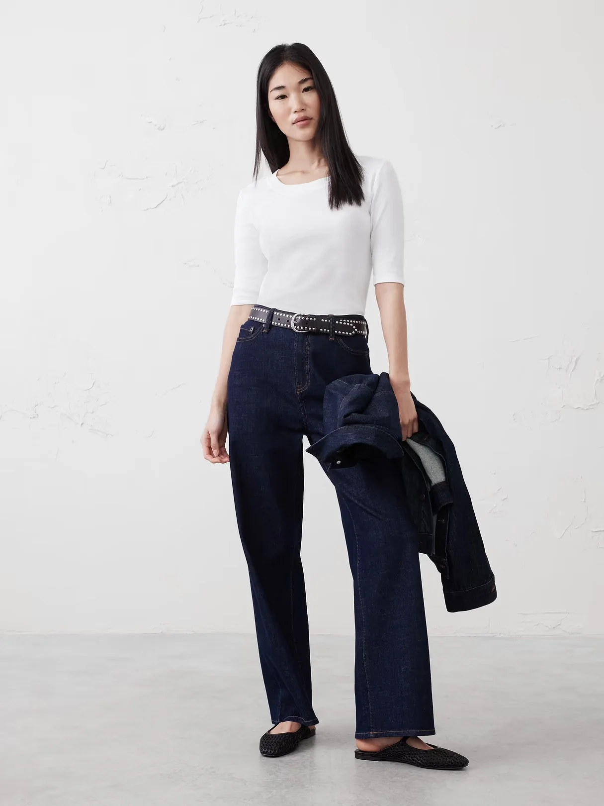 BANANA REPUBLIC Áo Thun Nữ V Elbow Slv 2X
