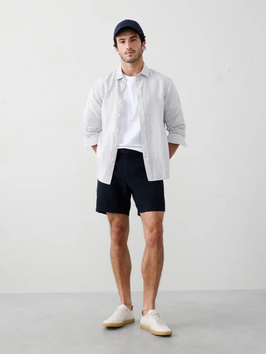 BANANA REPUBLIC Quần Short Nam V 7Inch Linen