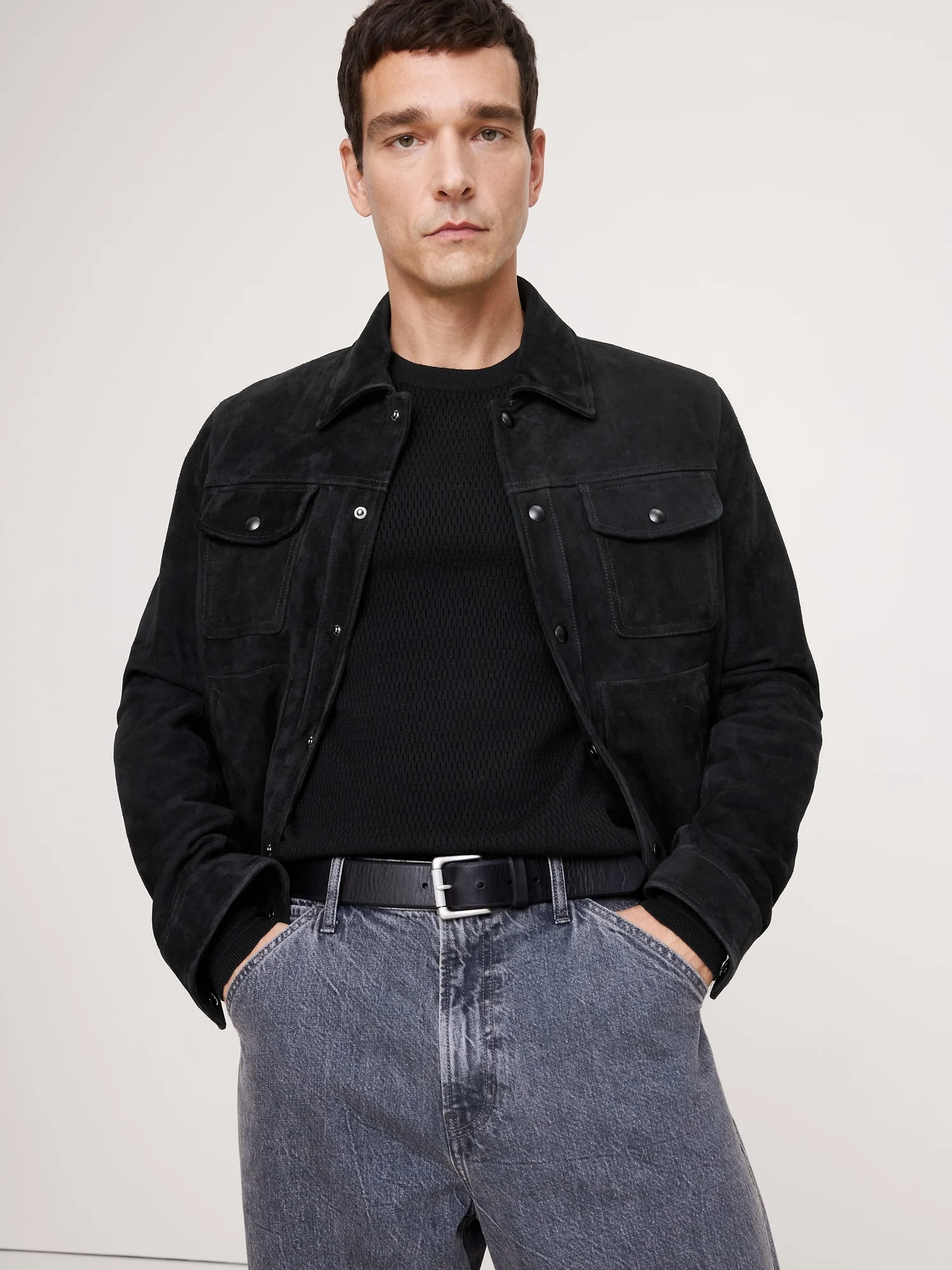 BANANA REPUBLIC Dây Nịt Nam Tumbled Leather Belt