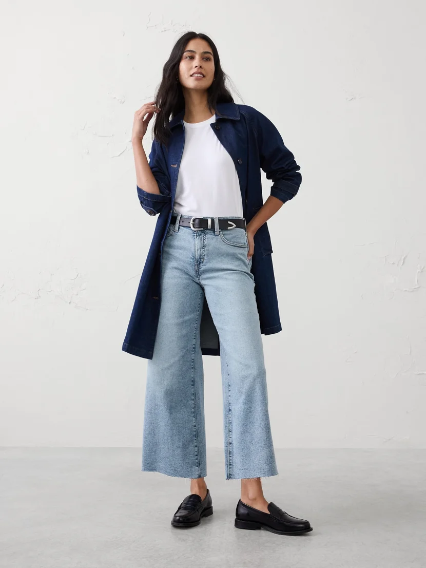 BANANA REPUBLIC Quần Denim Nữ V Hr Wide Leg