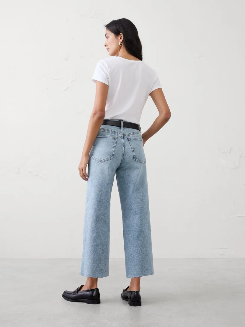 BANANA REPUBLIC Quần Denim Nữ V Hr Wide Leg