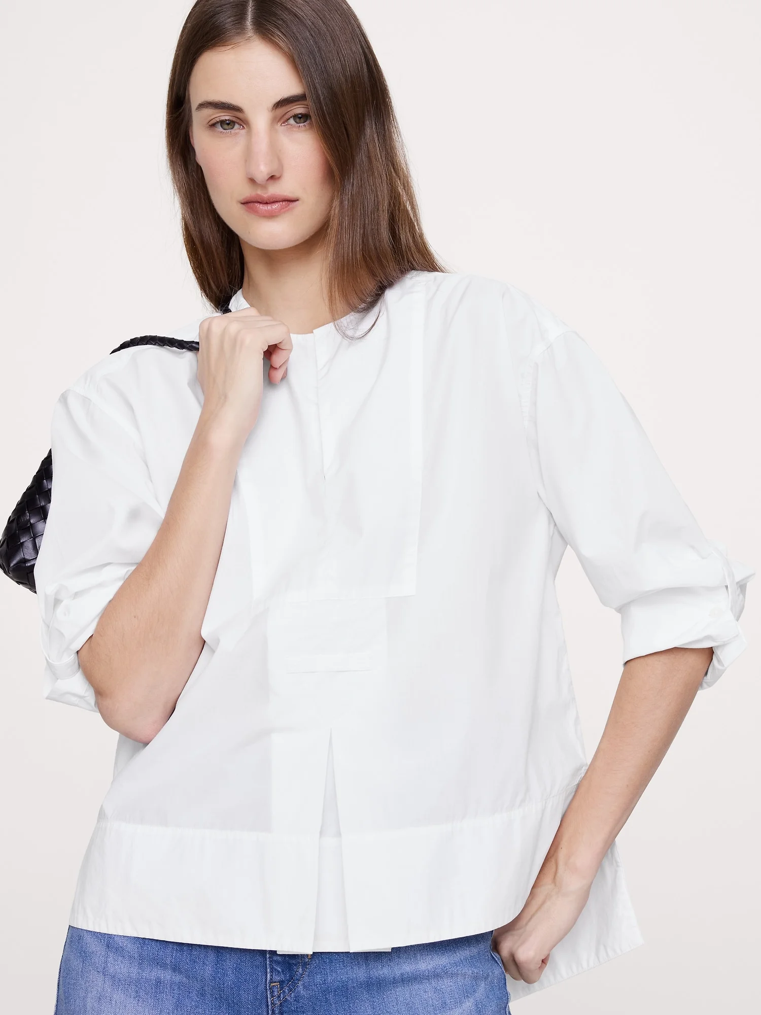 BANANA REPUBLIC Áo Kiểu Nữ Ls Rolled Cuff