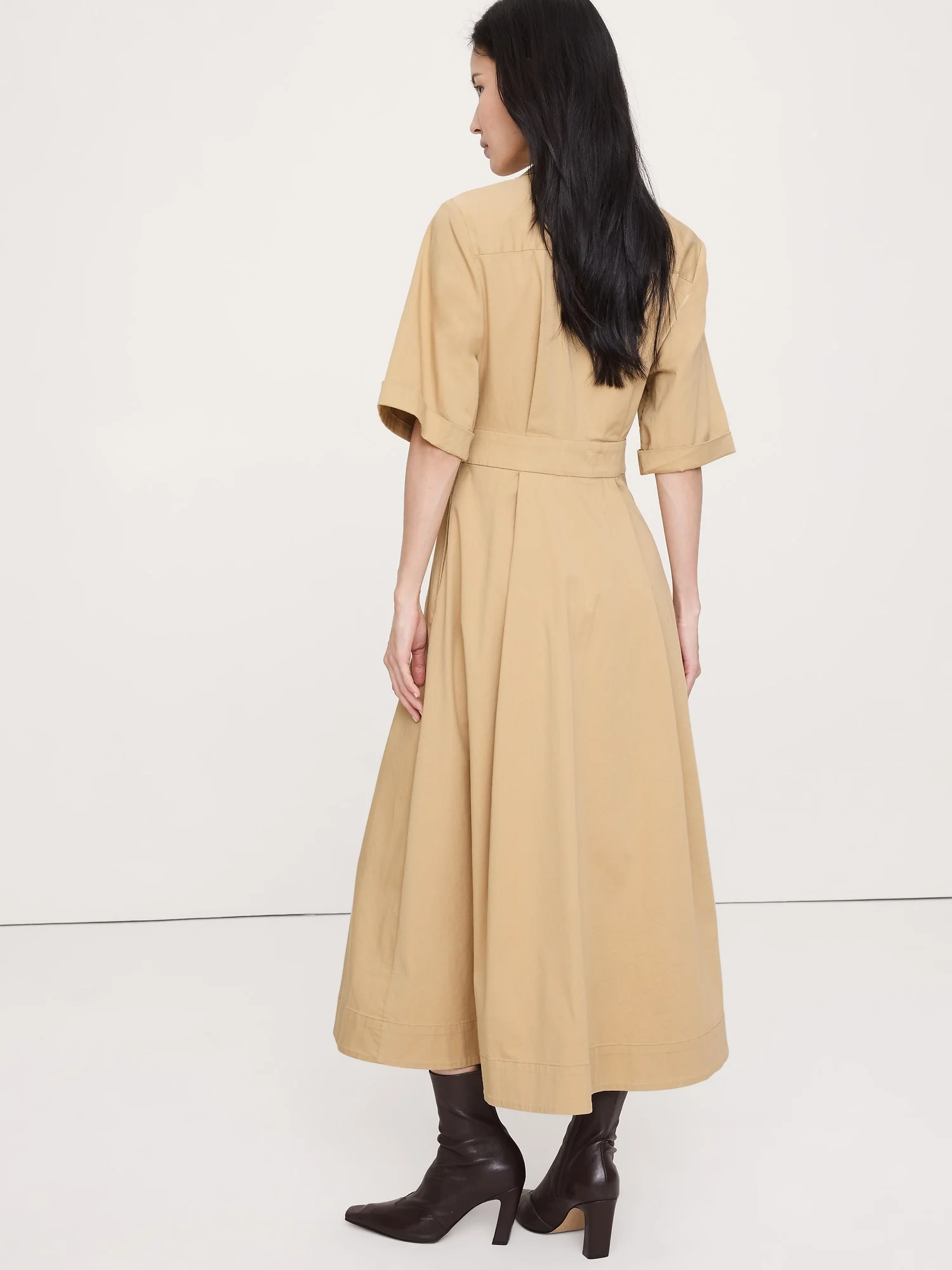 BANANA REPUBLIC Đầm Nữ Ss Fnf Poplin