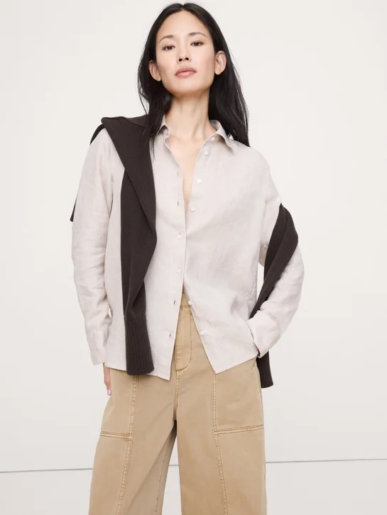 BANANA REPUBLIC Áo Sơ Mi Nữ The Perfect Sh
