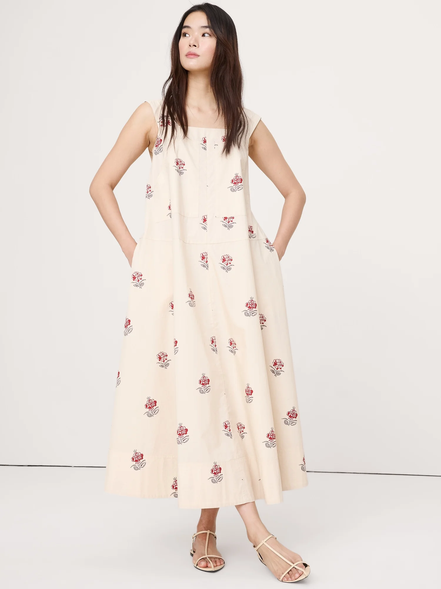 BANANA REPUBLIC Đầm Nữ Sl Square Neck