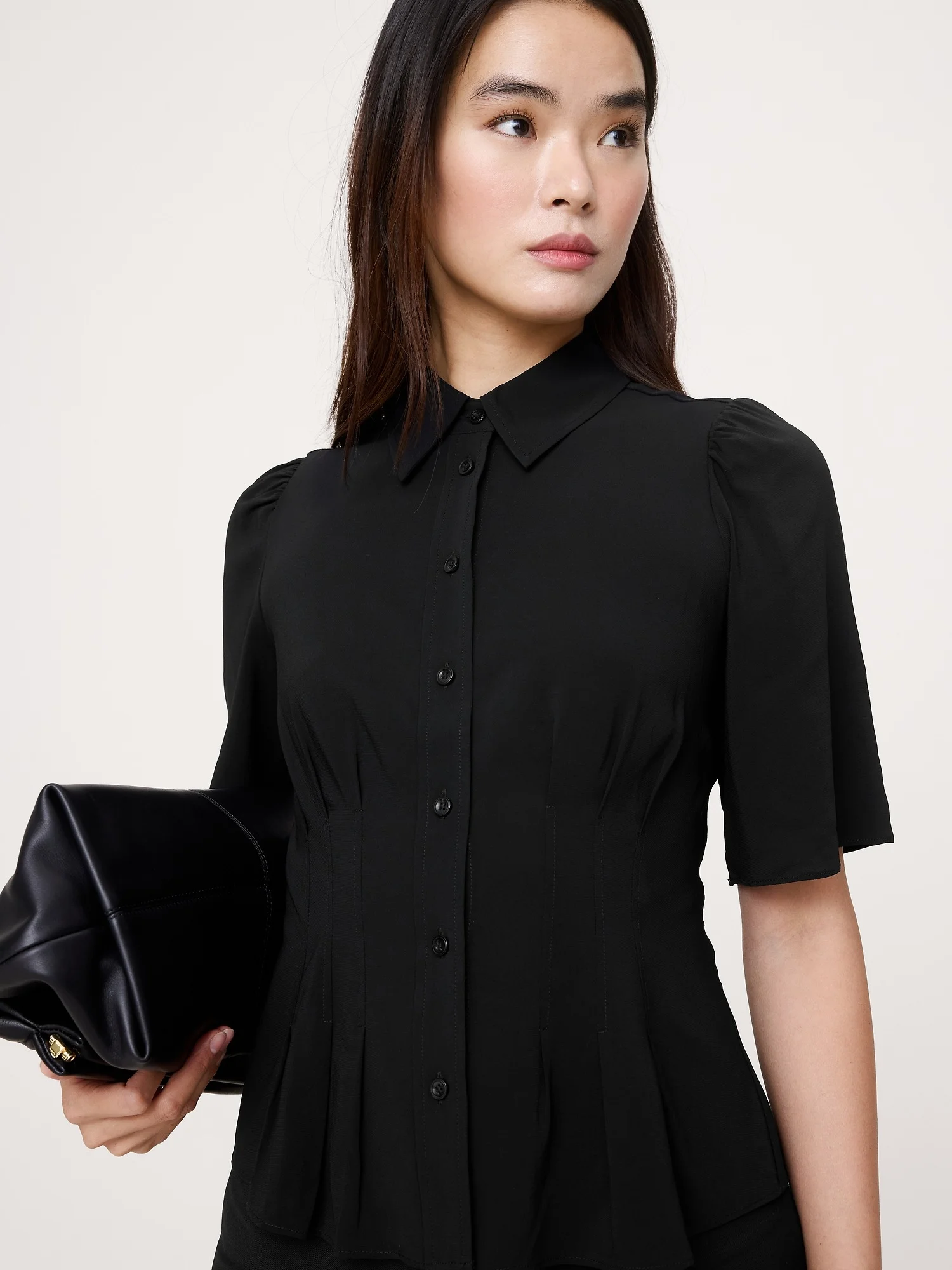 BANANA REPUBLIC Áo Kiểu Nữ Ss Waisted Shi