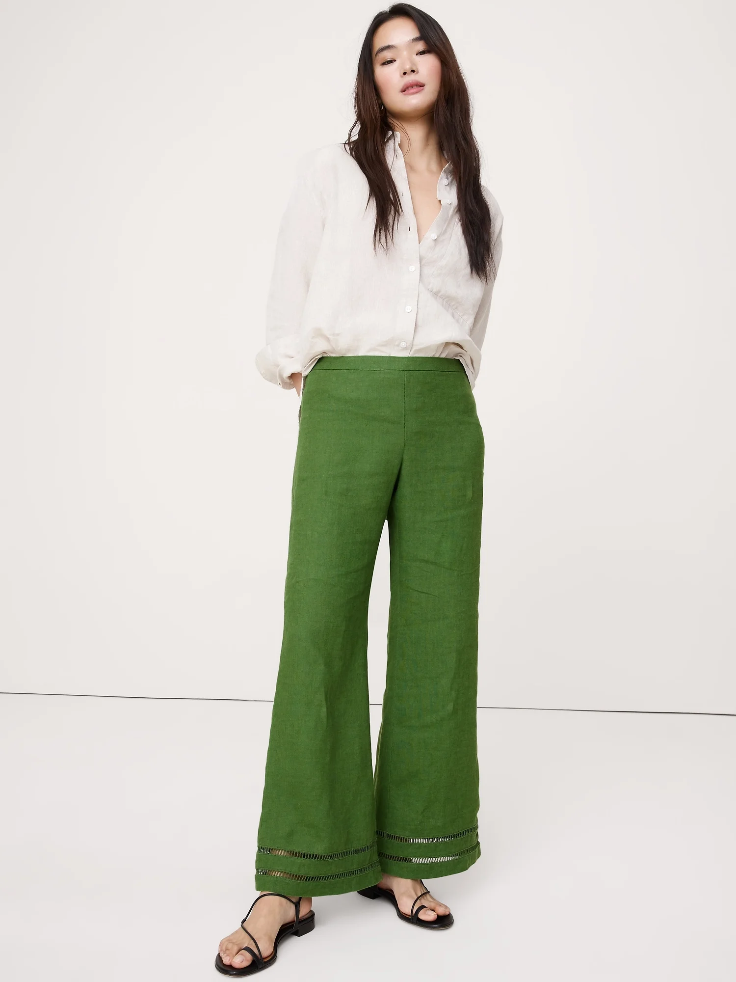 BANANA REPUBLIC Quần Dài Nữ Mr Kick Flare