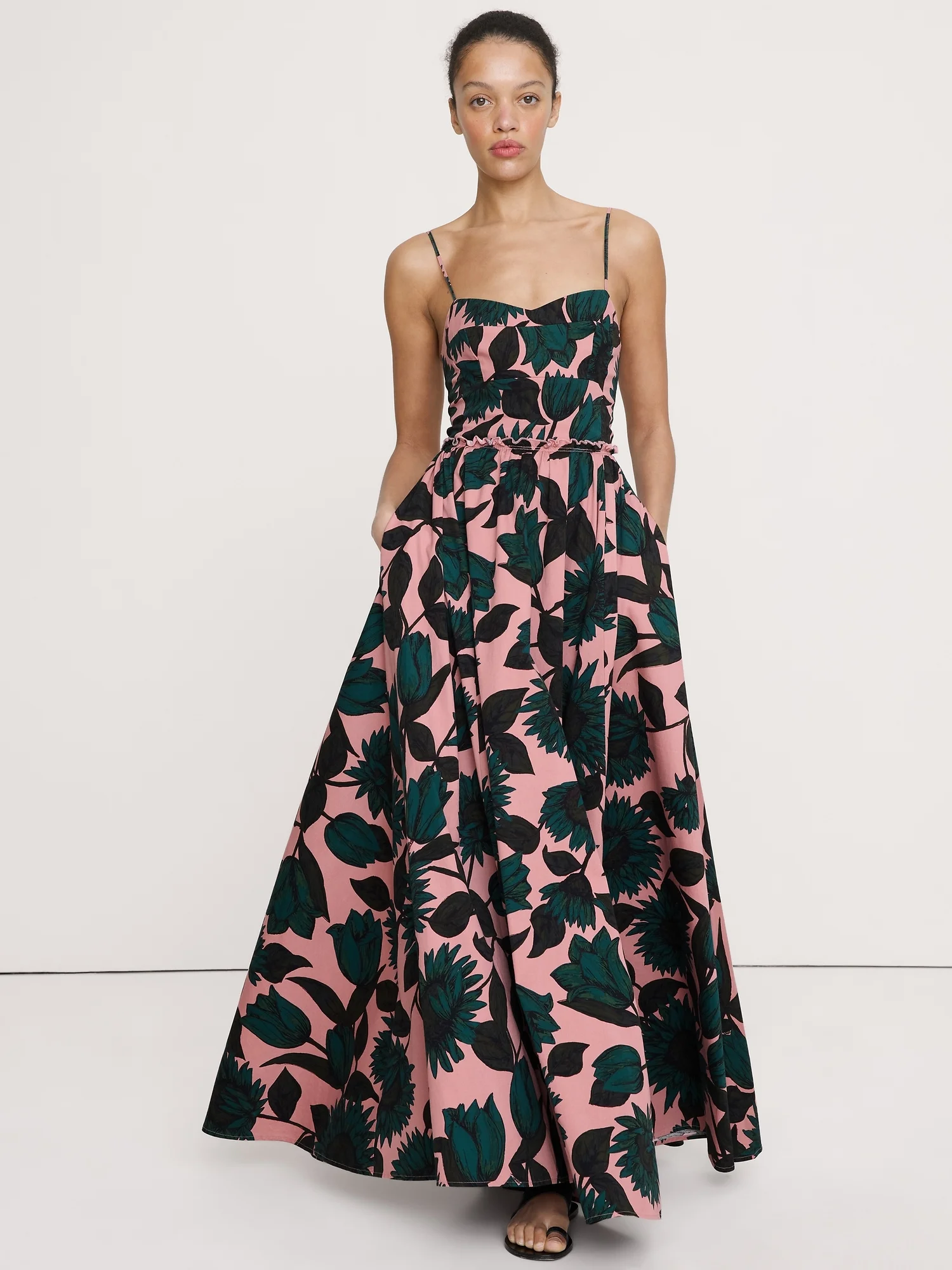 BANANA REPUBLIC Đầm Nữ Corset Gathere