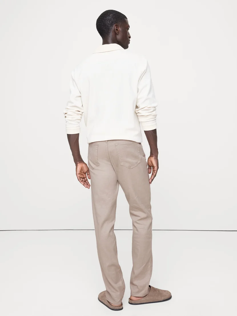 BANANA REPUBLIC Quần Dài Nam Slim Linen Tra