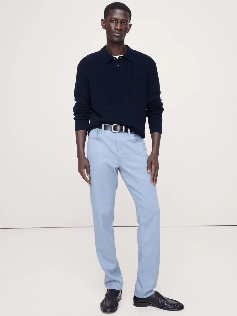 BANANA REPUBLIC Quần Dài Nam Slim Linen Tra