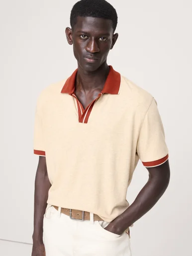 BANANA REPUBLIC Áo Thun Nam Contrast Trim
