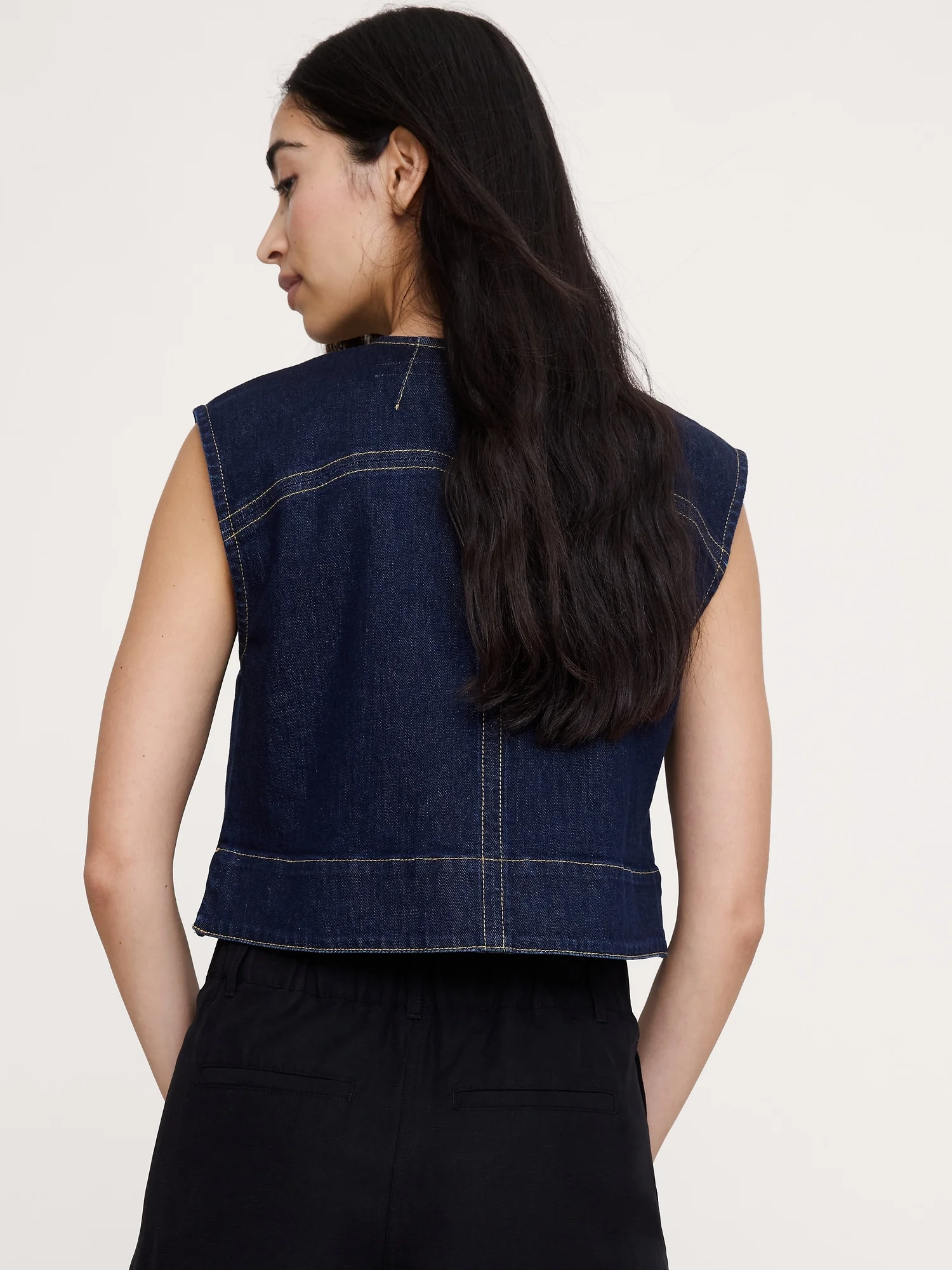 BANANA REPUBLIC Áo Kiểu Nữ Ss Boxy Topsti
