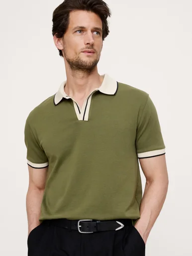 BANANA REPUBLIC Áo Thun Nam Contrast Trim