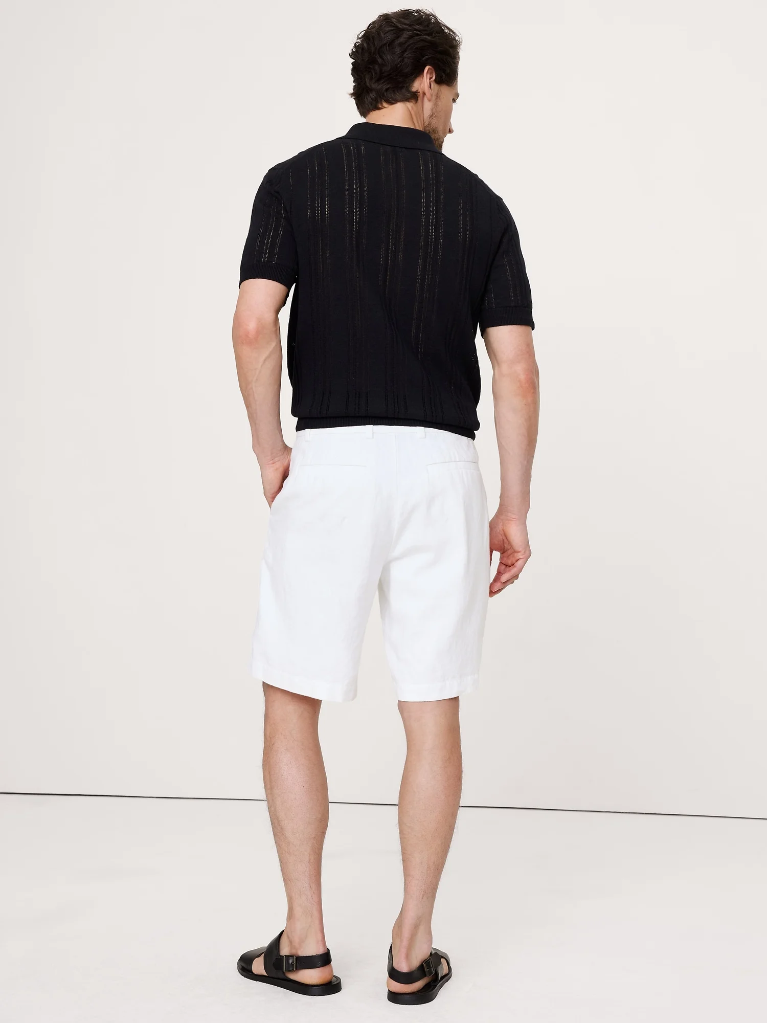 BANANA REPUBLIC Quần Short Nam 9 In Linen Chi