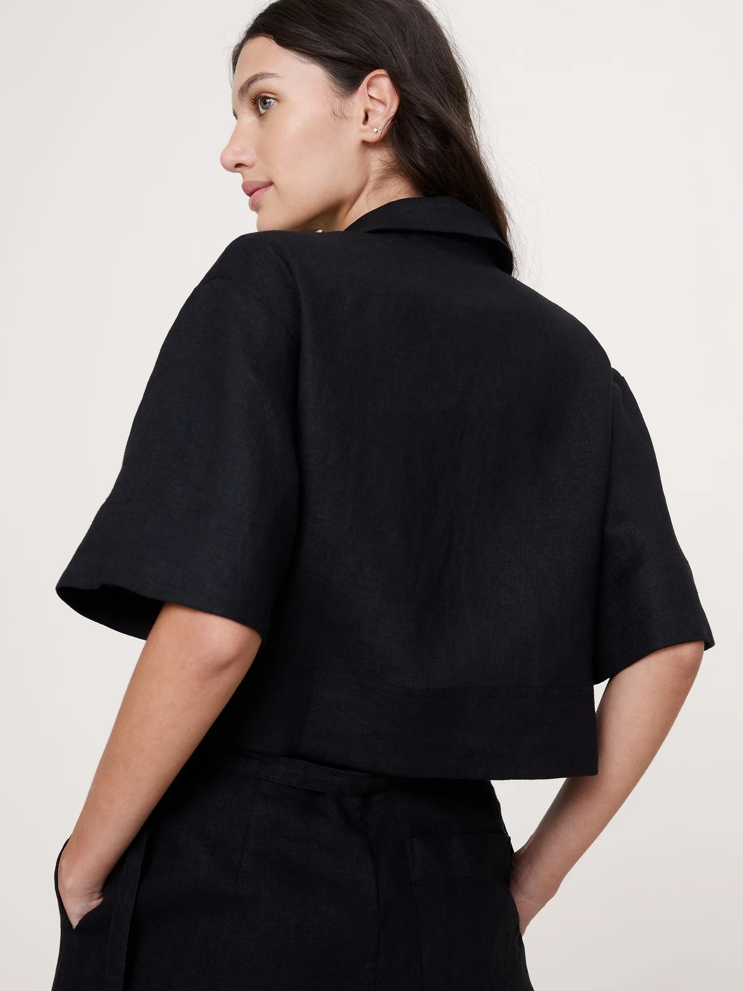 BANANA REPUBLIC Áo Kiểu Nữ Ss Front Tie S