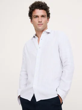 BANANA REPUBLIC Áo Sơ Mi Nam Standard-Fit Linen Shirt