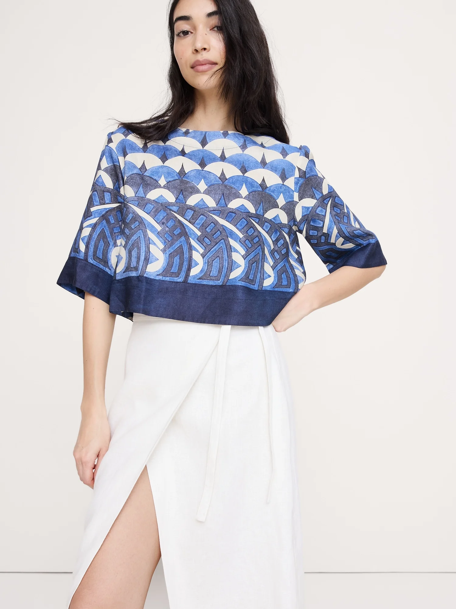 BANANA REPUBLIC Áo Kiểu Nữ Ss Boat Neck B