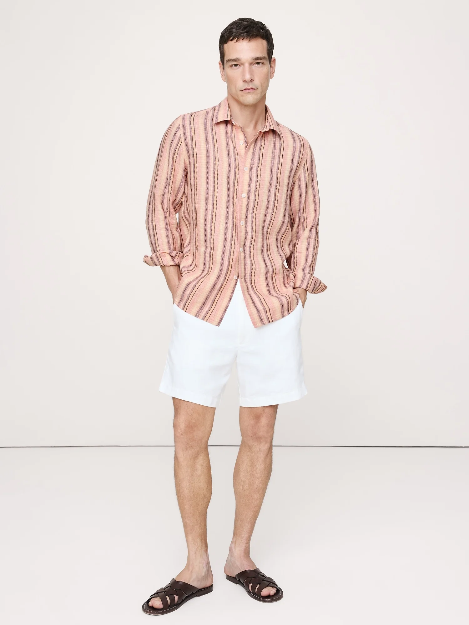 BANANA REPUBLIC Áo Sơ Mi Nam Ls St Textured