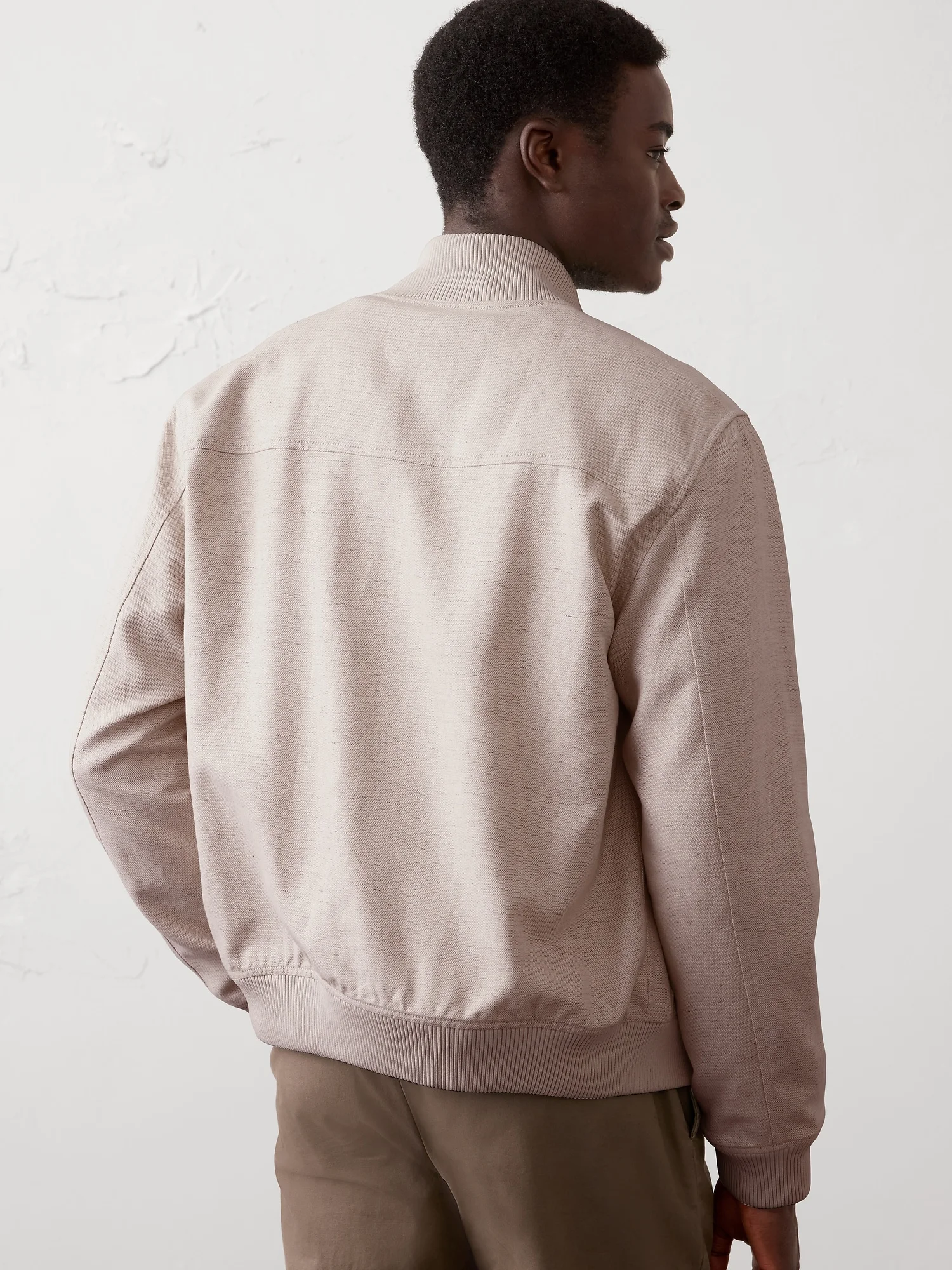 BANANA REPUBLIC Áo Khoác Nam V Linen Blend