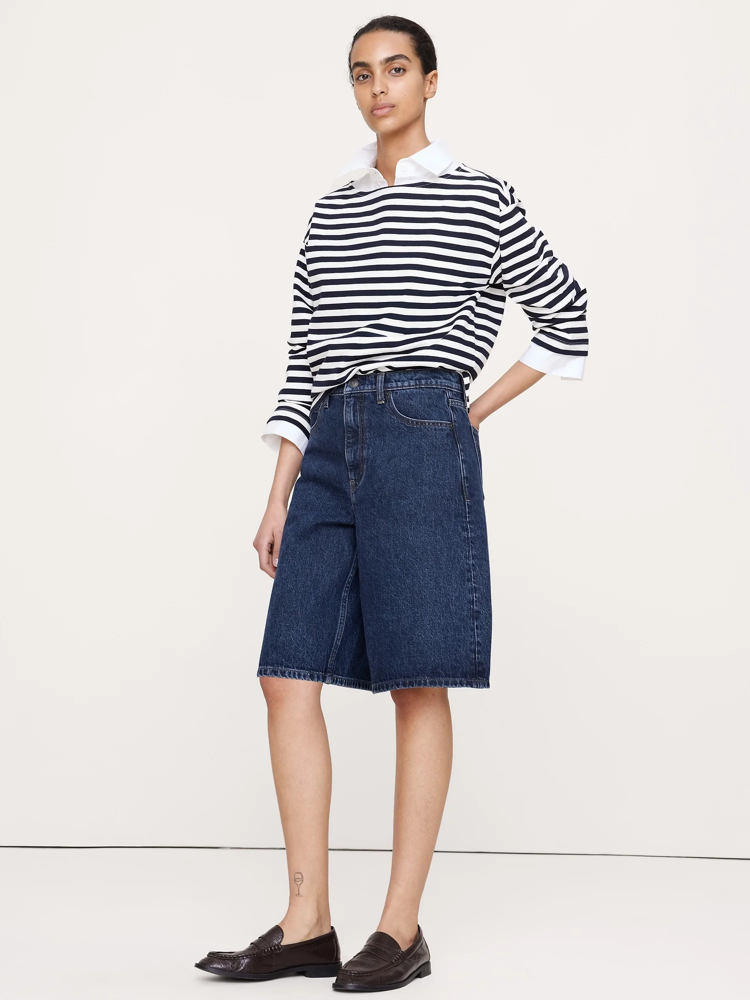 BANANA REPUBLIC Quần Short Nữ Denim Bermuda