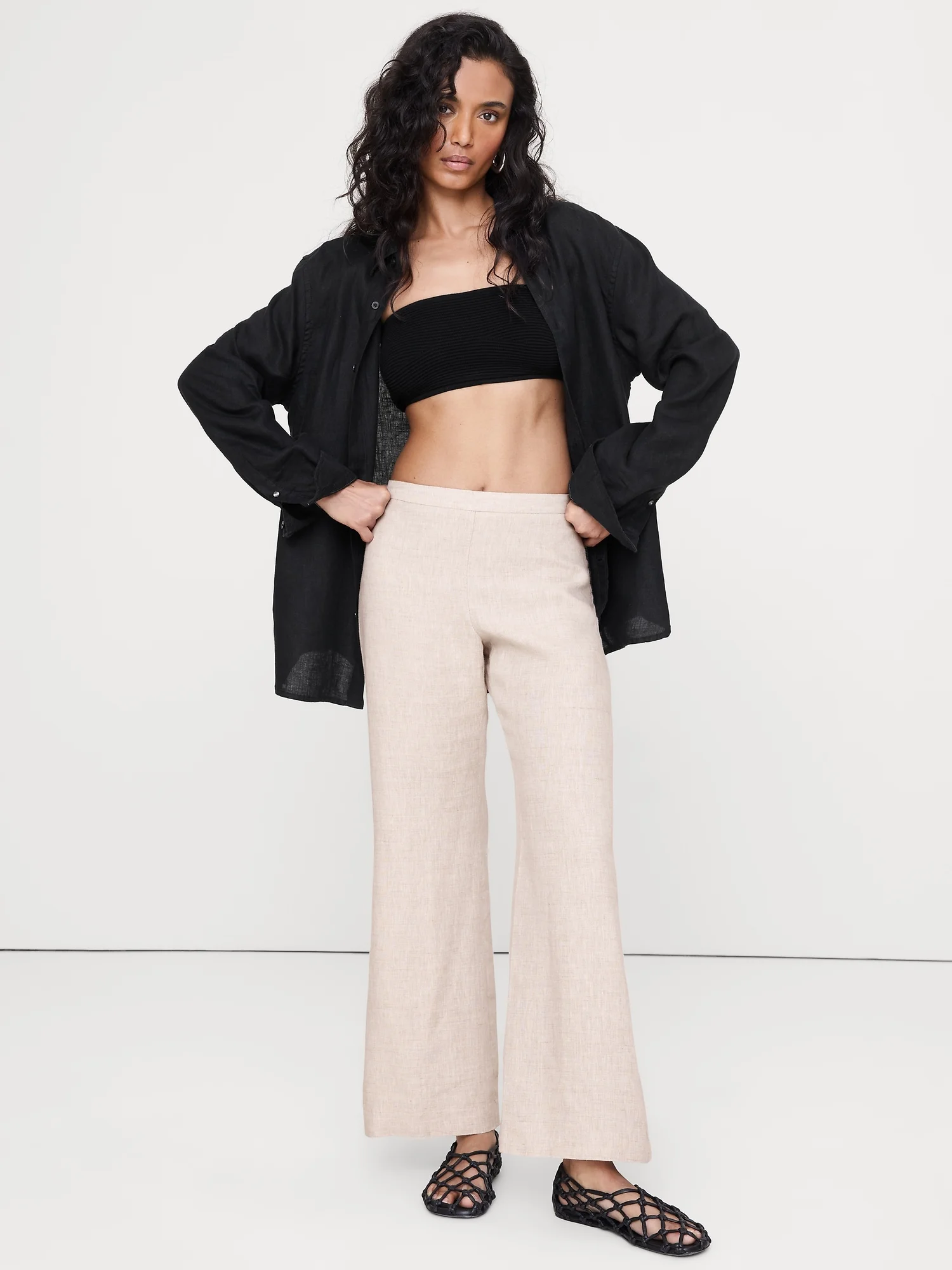 BANANA REPUBLIC Quần Dài Nữ Mr Kick Flare