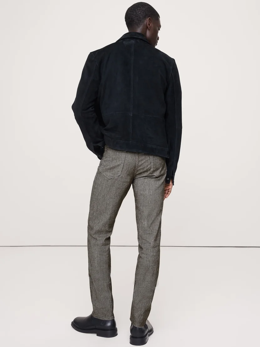 BANANA REPUBLIC Quần Dài Nam Slim Linen Tra