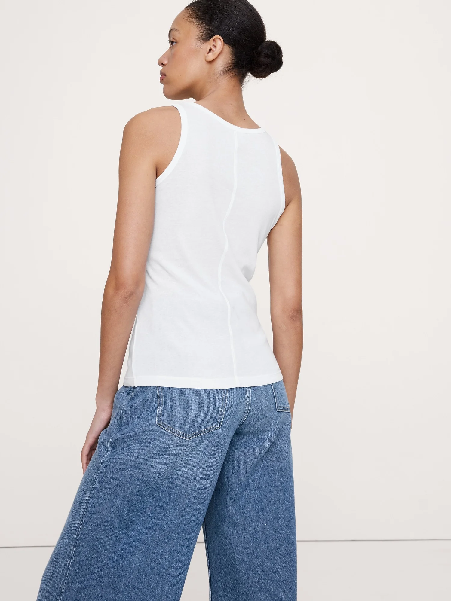 BANANA REPUBLIC Áo Thun Nữ Sl Baby Rib Sn